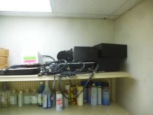 Shelf Units Soda Stream C02, Paper Towels