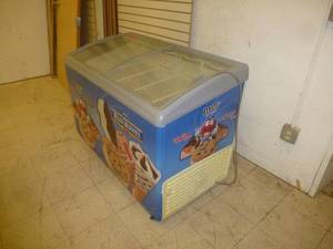 Blue Bunny Glass Top Freezer