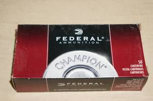 50 Federal Champion 9mm Luger 115 Gr FMJ RN Ammo
