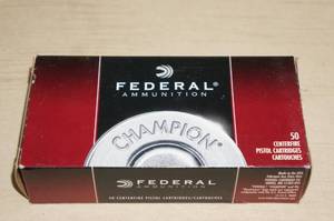 50 Federal Champion 9mm Luger 115 Gr FMJ RN Ammo