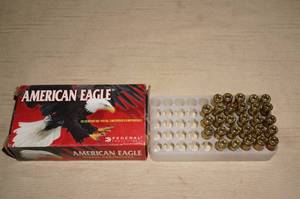 28 Federal American Eagle 9mm Luger 115 Gr FMJ Ammo