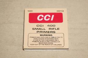 100 CCI 400 Small Rifle Primers