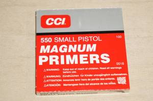 100 CCI 550 Small Pistol Magnum Primers