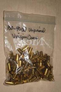 100 .40 Cal Unprimed Virgin Brass Casings