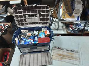 lot 24 image: Large Flambeau Tackle Box With Contents