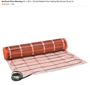 SUNTOUCH FLOORING WARMING 8FT X 30 IN. 120-VOLT RADINET FLOOR HEATING MAT. SEE PICTURES