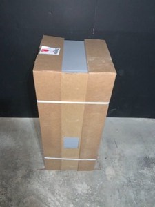 lot 15 image: J COLLECTION SHAKER ASSEMBLED 36 IN. X 15 IN. X 14 IN. WALL BRIDGE CABINET IN GRAY. SEE PICTURES