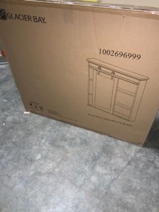 lot 29 image: GLACIER BAY 31 IN. X 29 IN BARN DOOR MEDICINE CABINET. SEE PICTURES