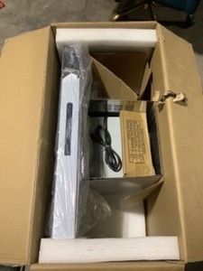 lot 33 image: AKDY 30 IN. 343 CFM CONVERTIBLE T-SHAPE WALL MOUNT BLACK STAINLESS STEEL KITCHEN RANGE HOOD WITH TOUCH PANEL. SEE PICTURES