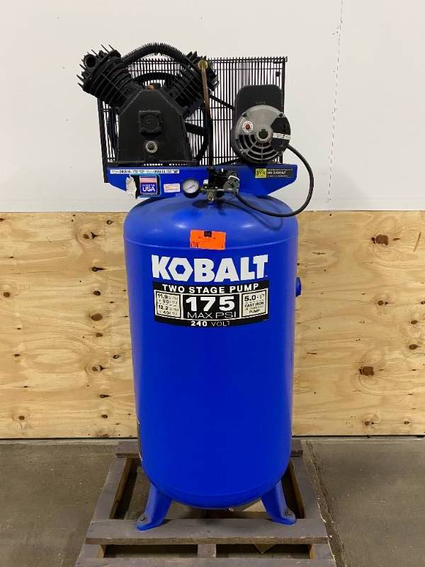 Kobalt two online stage air compressor