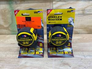 lot 31 image: STANLEY Lot of 2-  FATMAX 25 ft. Tape Measures