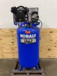 lot 5 image: KOBALT 80-Gallon Two Stage Electric Vertical Air Compressor