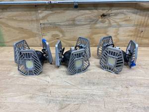 lot 46 image: BEYOND BRIGHT Lot of 3-  3500 Lumens 11.5 in. Single Pole Occupancy LED Flush Mount Garage Light