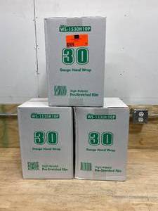 lot 19 image: 3 Cases of-  30 Gauge Hand Wrap (4 rollscase)