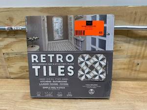 lot 65 image: ACHIM Retro Prism Marble 12 in. x 12 in. Self-Adhesive Vinyl Floor Tile (20 Tiles20 sq. ft.)