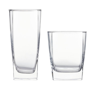lot 66 image: STYLEWELL 16 oz. and 13 oz. Glass Tumblers (Set of 16)