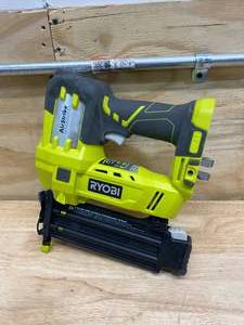 lot 71 image: RYOBI 18-Volt ONE Cordless AirStrike 18-Gauge Brad Nailer (Tool Only)