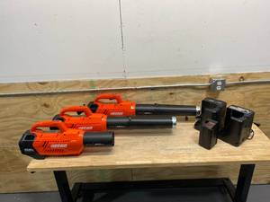 lot 74 image: ECHO Lot of 3-  145 MPH 550 CFM 58-Volt Brushless Lithium-Ion Cordless Blowers