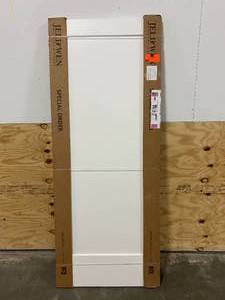 lot 76 image: 1-Panel Solid Core Wood Interior Door
