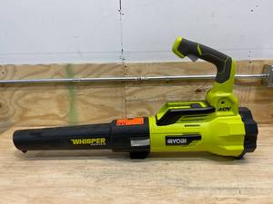 lot 79 image: RYOBI 125 MPH 550 CFM 40-Volt Lithium-Ion Brushless Cordless Variable-Speed Jet Fan Leaf Blower (Tool-Only)