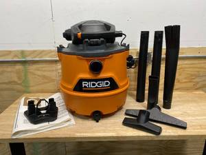 lot 119 image: RIDGID 16 Gal. 6.5-Peak HP NXT WetDry Shop Vacuum with Detachable Blower, Filter, Hose and Accessories