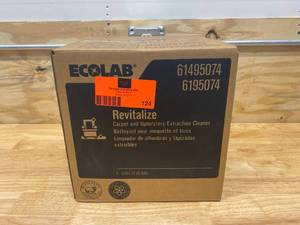 lot 124 image: ECOLAB Case of Revitalize Carpet and Upholstery Extraction Cleaner (4 gallons)