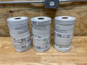 lot 132 image: EMPIRE LEVEL Lot of 24-  Tape Flagging White 1in x 600ft (77-066)