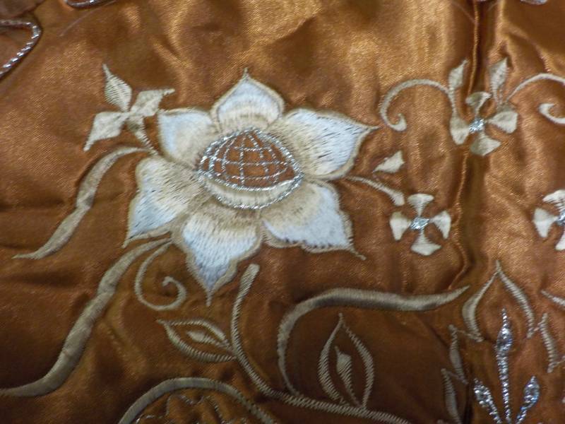 Set of 2 - 24 x 32 Bronze Embroider...