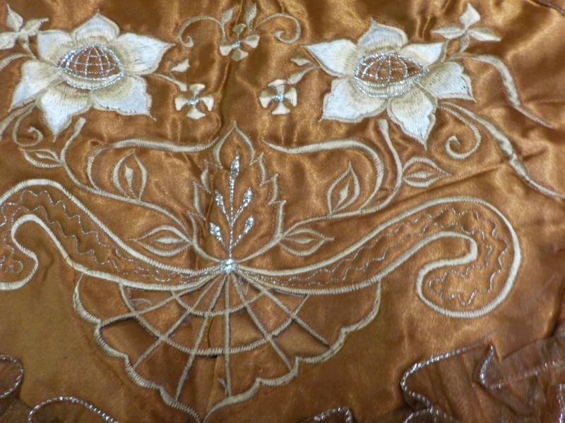 Set of 2 - 24 x 32 Bronze Embroider...