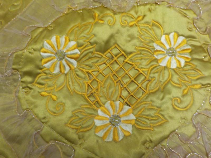 Set of 2 - 24 x 32 Gold Embroidery ...