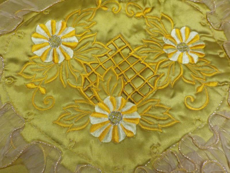 Set of 2 - 24 x 32 Gold Embroidery ...
