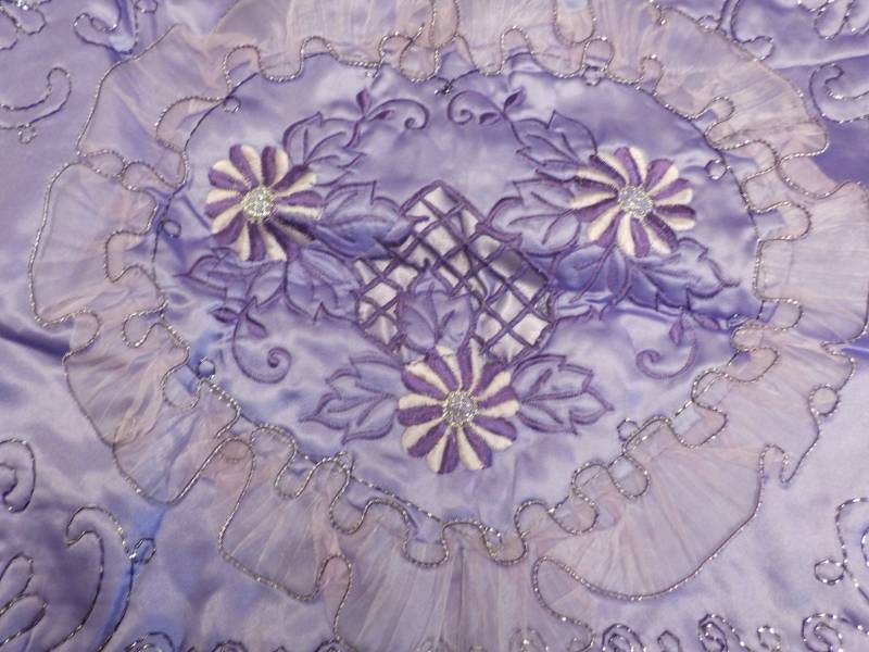 Set of 2 - 24 x 32 Lavender Embroid...