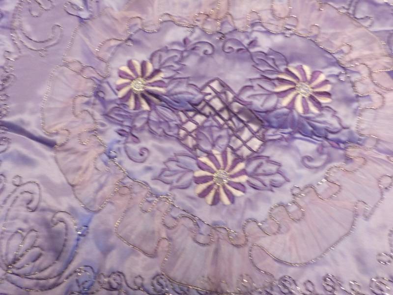 Set of 2 - 24 x 32 Lavender Embroid...