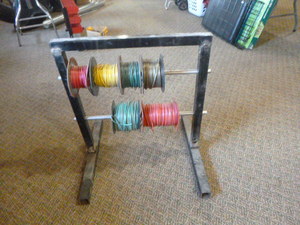 Rack with Spools of Wire