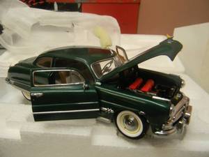 FRANKLIN MINT 1951 HUDSON HORNET COUPE 124 SCALE - NEW IN BOX - AWESOME - SEE PICTURES