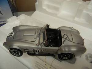 WOW - FRANKLIN MINT 1966 SHELBY COBRA 427 SC CARROLL SHELBY 124 SCALE - NEW IN BOX - AWESOME - SEE PICTURES