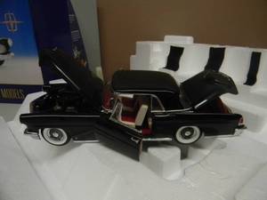 FRANKLIN MINT 1956 LINCOLN CONTINENTAL MARK II 124 SCALE - NEW IN BOX - AWESOME - SEE PICTURES