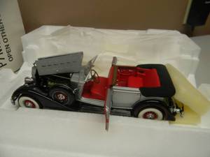 FRANKLIN MINT 1934 PACKARD CONVERTABLE V-12 124 SCALE - NEW IN BOX - AWESOME - SEE PICTURES