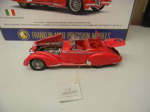 FRANKLIN MINT 1937 ALFA ROMEO 290B ROADSTER 124 SCALE - NEW IN BOX - AWESOME - SEE PICTURES