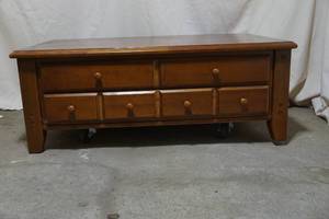 lot 61 image: Wood coffee table