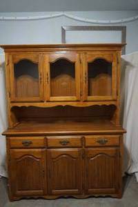 lot 68 image: Wooden dining hutch