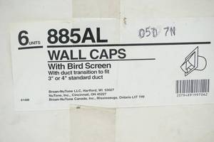 lot 99 image: wall caps with bird screens