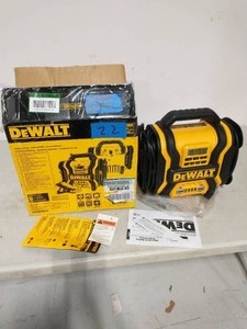 DEWALT 1600 Peak Amp Portable Car Jump Starter with 120 PSI Digital Air Compressor and 500-Watt Inverter