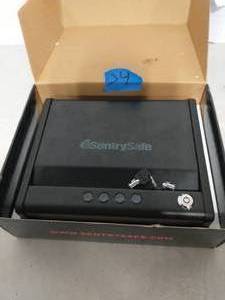 SENTRY SAFE Single Gun Capacity Pistol Safe, Quick Access Gun Safe, Digital Lock