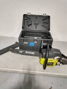 RYOBI 16 in. 37cc 2-Cycle Gas Chainsaw with Heavy-Duty Case
