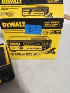 DEWALT 30 Amp Automotive Portable Car Battery Charger with 80 Amp Engine Start and Alternator Check