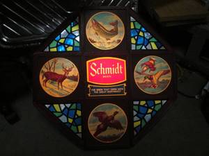 lot 10 image: (RM5) Lighted Schmidt Beer Bar Sign...