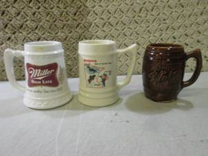 lot 31 image: (BSB) 3 Vintage Ceramic Mugs...