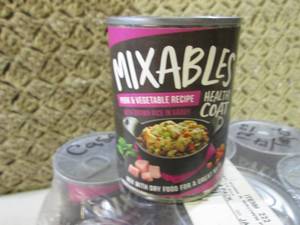 lot 187 image: (BS) 6 Cans of Mixables Pork & Vege...