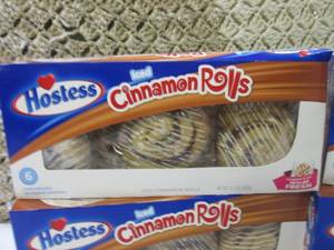 lot 210 image: (B-2) 4 Boxes of Hostess Iced Cinna...